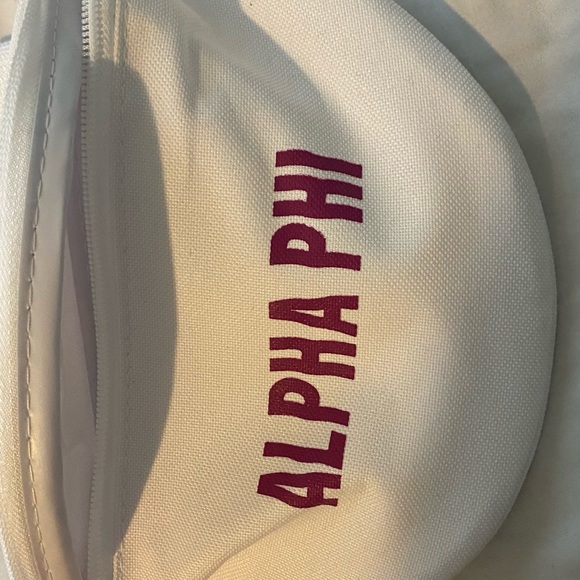 White Alpha Phi Fanny Pack - Picture 2 of 2
